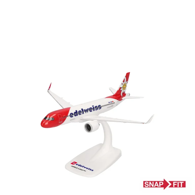 Herpa Snapfit Edelweiss Air Airbus A320neo - HB-JDB "Hoch-Ybrig" 615143