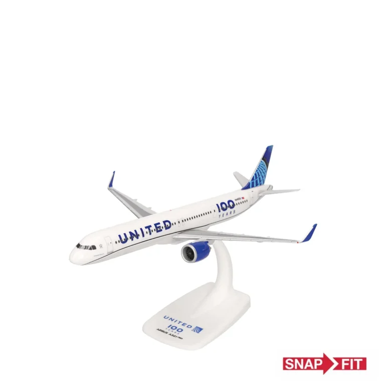Herpa Snapfit United Airlines Airbus A321neo "100 Jahre" - N44550 615150