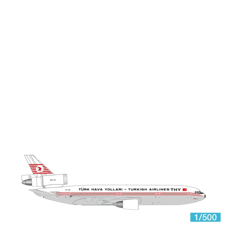 Herpa Wings Modell 1:500 Turkish Airlines McDonnell Douglas DC-10-10 - TC-JAU "Istanbul"