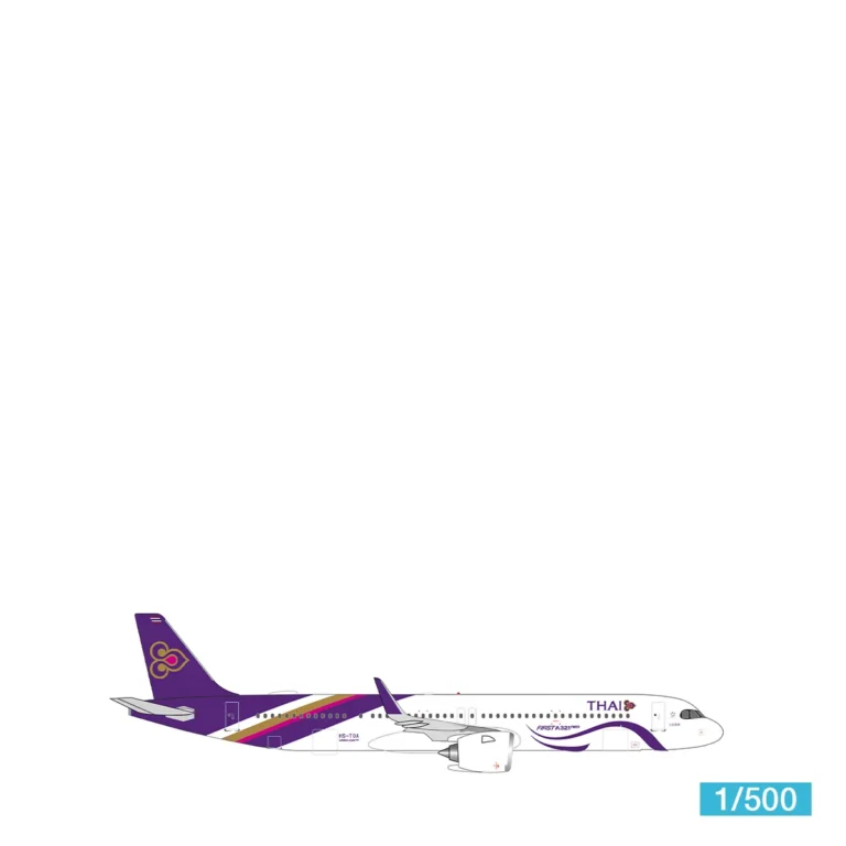Herpa Flugzeugmodell 1:500 Thai Airways Airbus A321neo - HS-TOA "Bowonrangsi" 539708