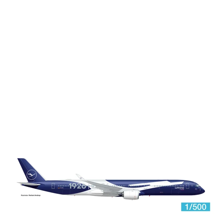 Herpa Wings Lufthansa Airbus A350-1000 "100 Jahre" - D-AIFA "Deutschland" 1:500 539524