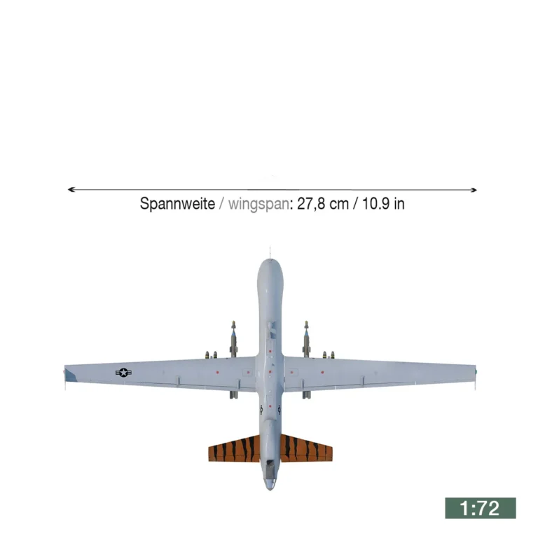 Herpa U.S. Air Force MQ-9A Reaper - 11th Attack Squadron, 25th Attack Wing, Creech - "Tiger" - 16-4334 580922