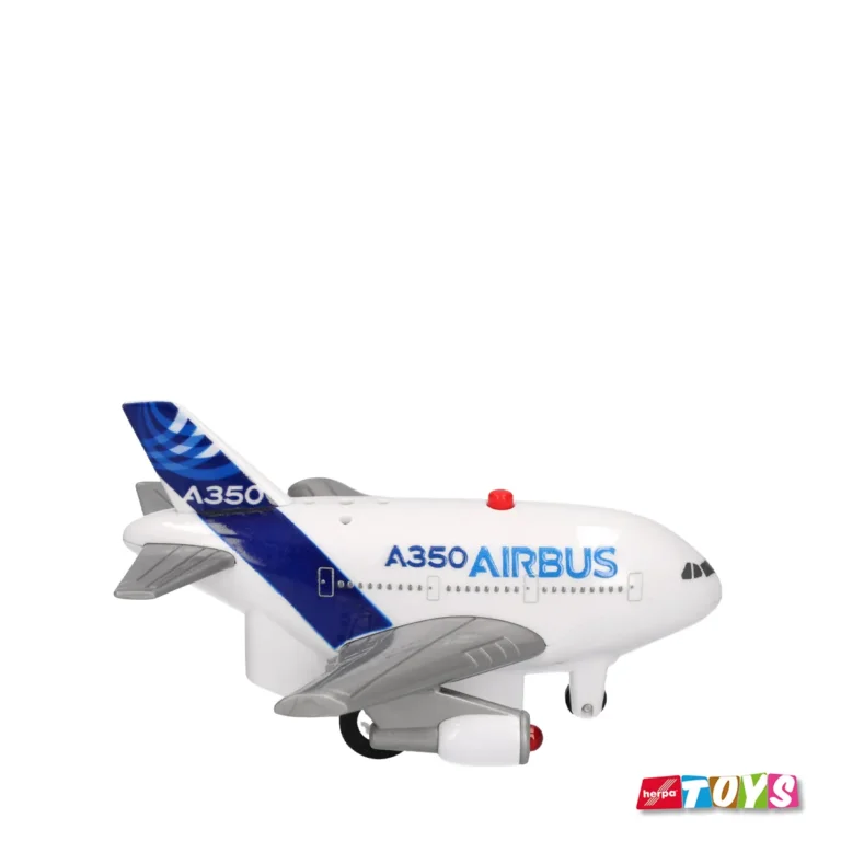 Spielzeug Flugzeug Pullback Plane Rückziehmotor Airbus A350 Licht Sound Herpa Daron